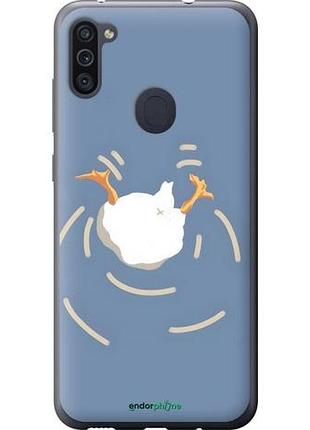 Чехол на samsung galaxy m11 m115f смешная утка, гусь самсунг м11 м115ф