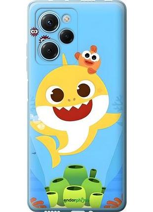 Чехол на xiaomi redmi note 12 pro speed бейби шарк сяоми редми ноут 12 про сpeed