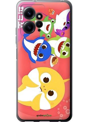 Чехол на xiaomi redmi note 12 4g бейби шаркс сяоми редми ноут 12 4г