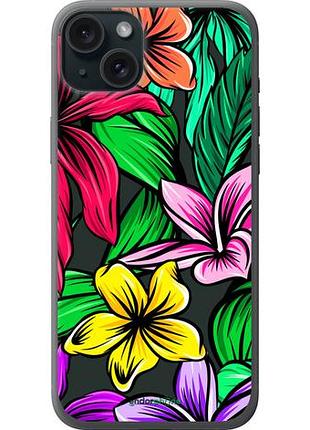 Чохол на iphone 15 plus тропічні квіти 1 "4753u-3097-10746"
