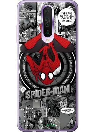 Чехол на xiaomi redmi k30 человек паук, spiderman сяоми редми к30