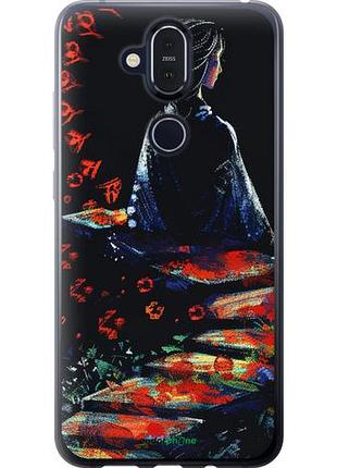 Чехол на nokia 8.1 мечтательная девушка "6042u-1620-10746"