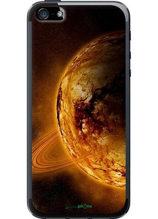 Чехол на iphone se жёлтый сатурн "170u-214-10746"
