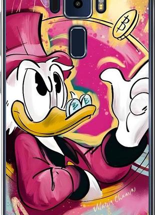 Чехол на asus zenfone 3 ze520kl скрудж макдак асус зенфон 3 зе520кл