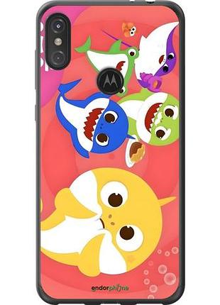 Чехол на motorola one power бейби шаркс