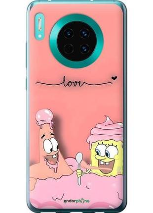 Чехол на huawei mate 30 спанч боб, sponge bob хуавей мейт 30