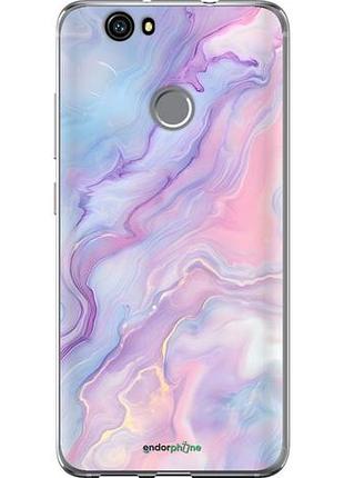 Чехол на huawei nova нежный мрамор хуавей нова