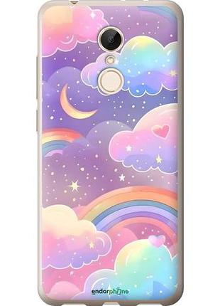 Чехол на xiaomi redmi 5 облака и радуга сяоми редми 5
