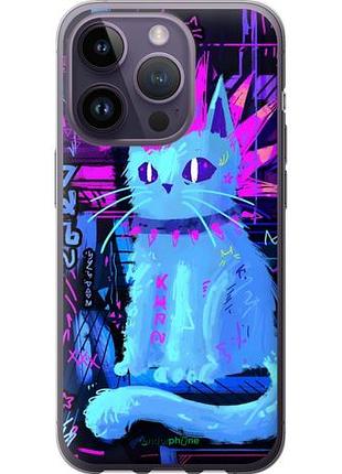 Чехол на iphone 14 pro кот панк айфон 14 про