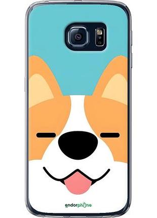 Чехол на samsung galaxy s6 g920 забавный корги самсунг с6 г920
