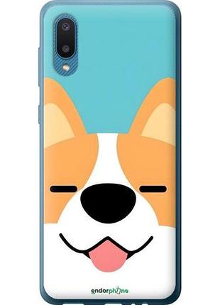 Чехол на samsung galaxy a02 a022g забавный корги самсунг а02 а022г
