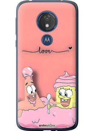 Чехол на motorola moto g7 power спанч боб, sponge bob моторола мото г7 повер