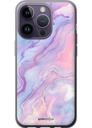 Чехол на iphone 14 pro нежный мрамор