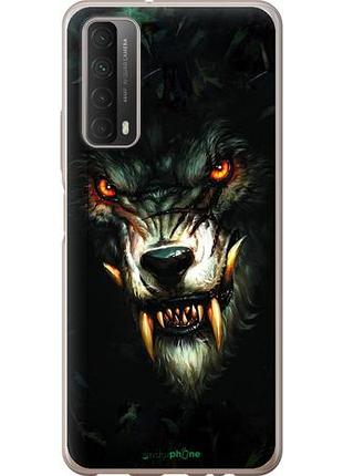 Чехол на huawei p smart 2021 дьявольский волк "833u-2100-10746"