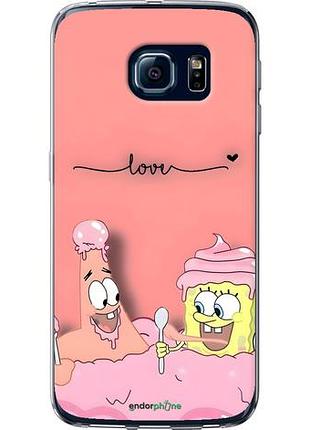 Чехол на samsung galaxy s6 edge g925f спанч боб, sponge bob самсунг с6 эдж г925ф