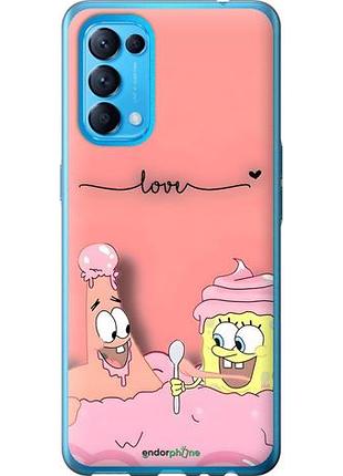 Чехол на oppo reno5 спанч боб, sponge bob оппо рено5