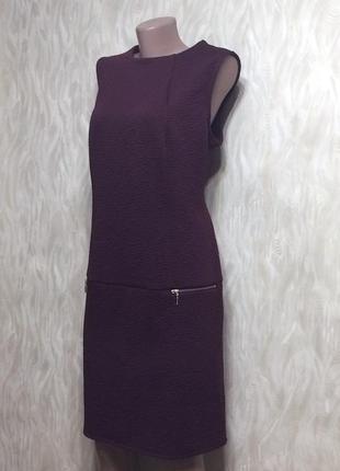 Стильное платье сарафан бордовое marks&spencer р.52 3