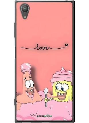 Чехол на sony xperia xa1 plus g3412 спанч боб, sponge bob сони эксперия ха1 плюс г3412