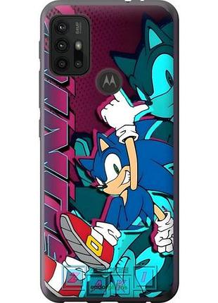 Чехол на motorola moto g20 соник sonic моторола мото г20