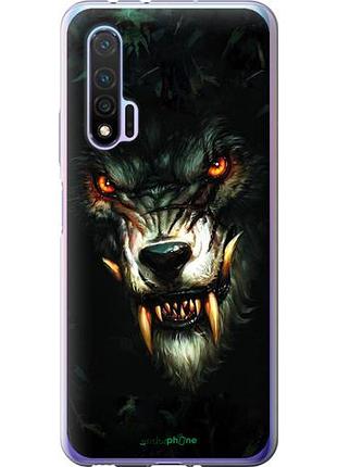 Чехол на huawei nova 6 дьявольский волк "833u-1821-10746"