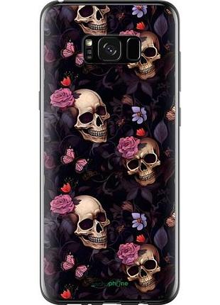 Чохол на samsung galaxy s8 plus черепа та троянди