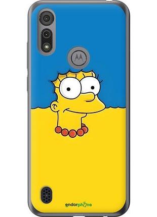 Чехол на motorola e6i мардж флаг украины моторола е6и