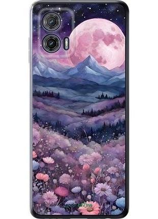 Чехол на motorola g73 ночь луна арт моторола г73