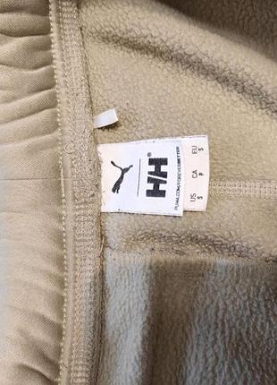 Спортивні штани флісові бежеві puma x helly hansen