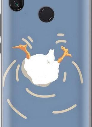 Чехол на xiaomi mi max 3 смешная утка, гусь сяоми ми макс 3
