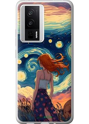 Чохол на xiaomi redmi k60 дівчина арт