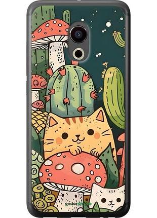 Чохол на meizu pro 6 коти гриби