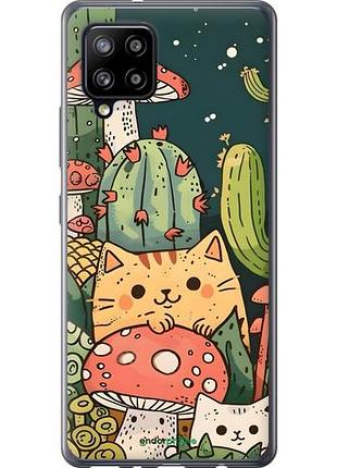 Чохол на samsung galaxy a42 a426b коти гриби