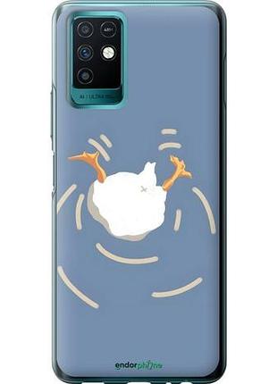 Чехол на infinix note 10 смешная утка, гусь инфикс ноут 10