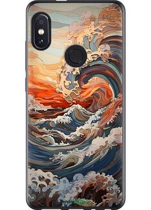 Чохол на xiaomi redmi note 5 арт хвилі