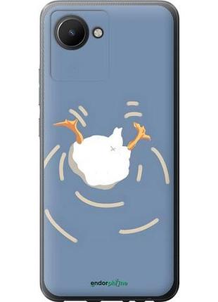 Чехол на realme c30 смешная утка, гусь риалми с30