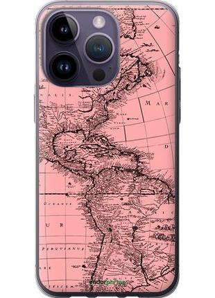Чехол на iphone 14 pro max карта "4794u-2667-10746"