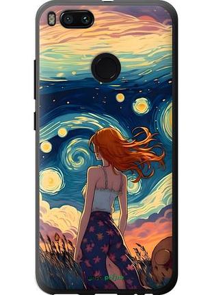 Чехол на xiaomi mi 5x девушка арт сяоми ми 5х