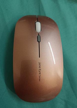 Беспроводная светодиодная мышь uiosmuph q5 bluetooth rose gold 7