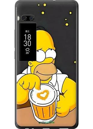 Чехол на meizu pro 7 plus гомер пиво мейзу про 7 плюс