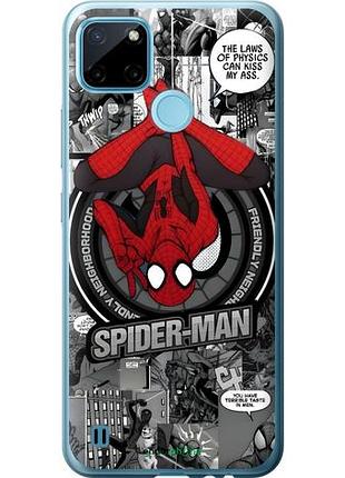 Чехол на realme c21y человек паук, spiderman риалми с21у