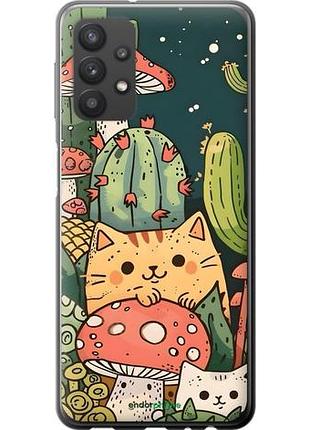 Чохол на samsung galaxy a32 a325f коти гриби