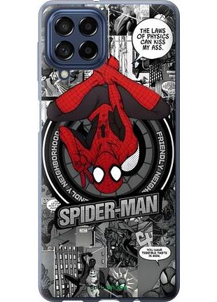 Чехол на samsung galaxy m53 m536b человек паук, spiderman самсунг м53 м536б