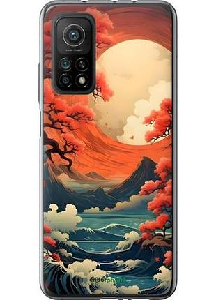 Чехол на xiaomi mi 10t pro природа японии сяоми ми 10т про