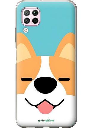 Чехол на huawei nova 6se забавный корги хуавей нова 6се