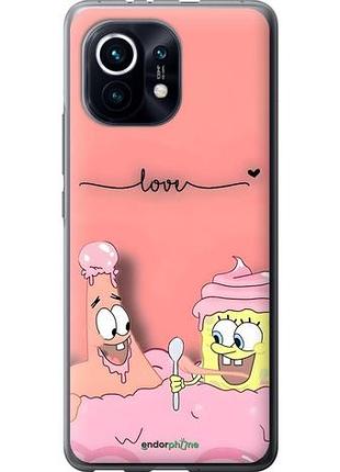 Чехол на xiaomi mi 11 спанч боб, sponge bob сяоми ми 11
