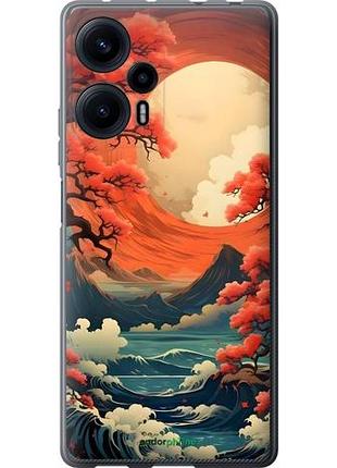 Чехол на xiaomi redmi note 12 turbo природа японии сяоми редми ноут 12 тurbo