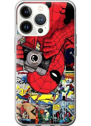 Чехол на iphone 13 pro человек паук, spiderman 2 айфон 13 про 2
