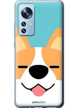 Чехол на xiaomi 12x забавный корги сяоми 12х