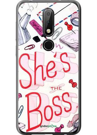 Чехол на nokia 6.1 plus she's the boss "4254u-1539-10746"