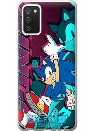 Чехол на samsung galaxy a02s a025f соник sonic самсунг а02с а025ф